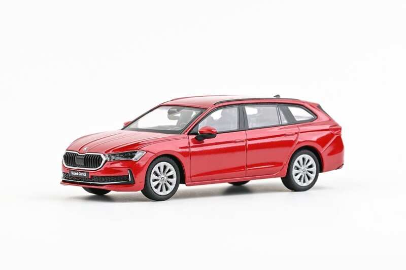 Abrex Škoda Superb IV Combi 1:43 Červená Carmine Metalíza